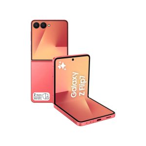 Samsung Galaxy Z Flip7, Al Phone, Coralred, 512GB Storage, 12GB Memory,50MP Camera for Selfie, 3nm Processor, 4300mAh Battery, 2 Year Manufacturer Extended Warranty, Amazon...